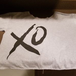 XOXOtOversized, off the shoulder, raw edge fleece.